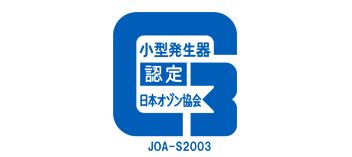 Japan Ozone Association's certification mark for small devices