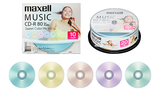 音楽用CD-R「Sweet Color Mix Series」｜音楽用メディア｜個人のお客様