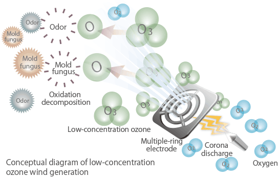 オゾン風の発生概念図
