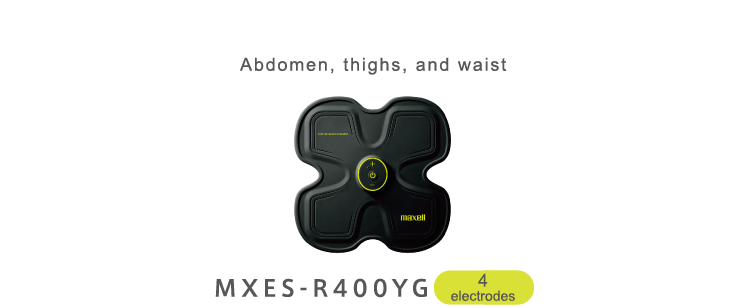 Abdomen, thighs, and waist MXES-R400YG 4 electrodes